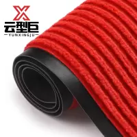 云型巨 条纹地毯 大面积铺满可裁剪入户门地垫地毯防滑进门门垫脚垫 大红色宽180cm 单位:米