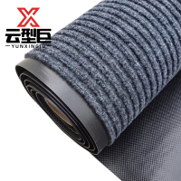 云型巨 条纹地毯 大面积铺满可裁剪入户门地垫地毯防滑进门门垫脚垫 灰色1.2m*15m 单位:卷