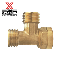 云型巨 铜三通 外外内 铜管件黄铜色管件 DN15 单位:个