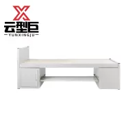 云型巨 铁床 单人床架子床工地学生员工宿舍钢制型材床铁架床 2*1m 单位:张