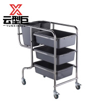 云型巨 不锈钢收餐车 41*80*90cm 台