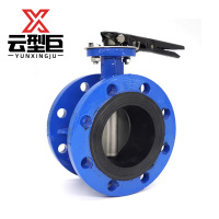 云型巨 手柄法兰蝶阀 D41X-16/DN65 个