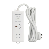 赛驰科技(SAICKG) SC5B-10030D 一位5孔 一位3孔 移动式排插 (单位:个) 白