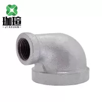 珈瑄 镀锌变径弯头 变径弯头异径内丝消防燃气水管弯头DN25*20单位: 个