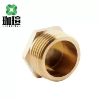 珈瑄铜管堵 水管堵帽水龙头铜堵塞 DN25 单位:个