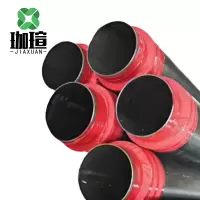 珈瑄 聚氨酯保温管预制直埋聚氨酯保温管架空镀锌铁皮保温钢管供暖发泡保温无缝钢管 DN80 单位:米