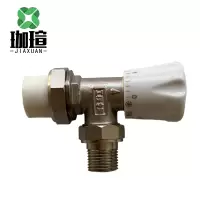 珈瑄 角式手动温控阀 暖气温控阀配件黄铜控温铝塑调温角阀小背篓温控阀 DN15 单位:个