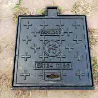 珈瑄 球墨铸铁方井盖 下水道窨井盖重型货车市政雨水污水井盖板 800*800mm 套