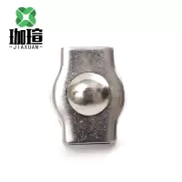 珈瑄 单夹 钢丝绳单夹刹车线卡头夹头紧固夹钢丝绳卡扣夹线卡 M4 单位:个