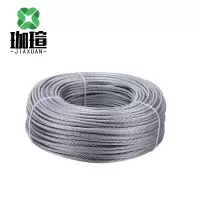 珈瑄 镀锌钢丝绳 多股细丝防旋转软油丝绳钢芯镀锌钢丝绳 18mm 单位:米