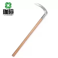珈瑄 镰刀 农用割草开路镰刀除草割稻谷镰刀打麦打草镰刀 长柄 单位:把