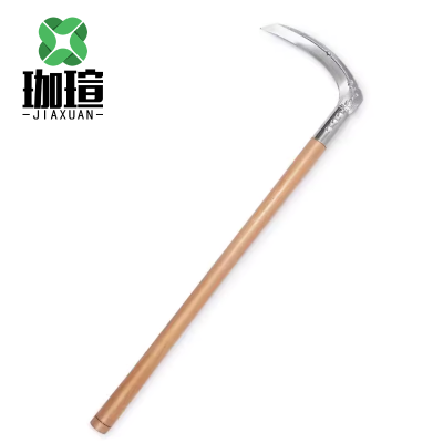 珈瑄 镰刀 农用割草开路镰刀除草割稻谷镰刀打麦打草镰刀 长柄 单位:把