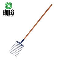 珈瑄 九齿耙 锻打铁耙子翻土种菜钉耙松土水泥耙菜园开垦赶海农用锄耙 带柄 个