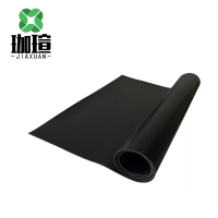 珈瑄 橡胶板 配电房地垫黑色绝缘橡胶垫橡胶板绝缘胶垫 8mm 千克