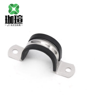 珈瑄 不锈钢胶条骑马卡U型卡 60mm 个