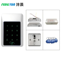 沣涢 明装电插锁门禁 户外防水单门门禁 82*22*122mm 套