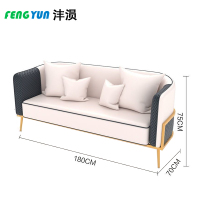 沣涢 会客沙发 三人位 张