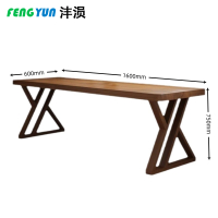 沣涢 办公电脑桌 实木办公桌 160cm 张