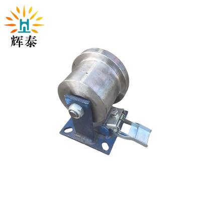 辉泰 钢轮走行轮(带刹车) 100x100x125mm 个