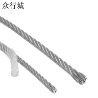 众行城 包塑钢丝绳 外径8mm卷100米-110米 卷