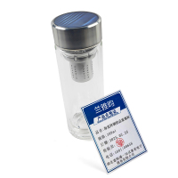 兰雅昀 海浪梓钢铂晶玻璃杯 380ml 个