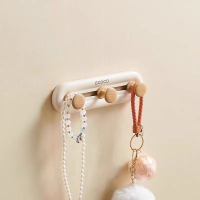 科奕尚 门后挂钩排钩强力墙壁挂墙上承重透明免打孔 个