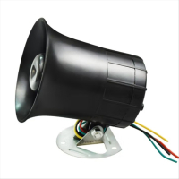 汽车货车12V24V通用倒车喇叭左右转向超响防水真人喊话语音喇叭 大号只报倒车[12-24v通用]两线