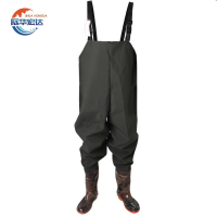 际华宏达 加厚PVC防水工作服 连体下水裤 JHHD-14 /条
