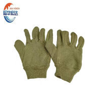 际华宏达 绒布绿色保暖全指手套 均码1双装/双