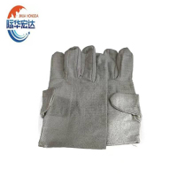 际华宏达 24线双层帆布手套白甲布加大防护棉布手套 1双装/双