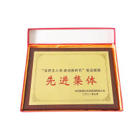 春羽宏博 铜拉丝直边木托奖牌40*60cm J8001/个