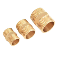 禾润泽 管子接头 铜短丝 通丝对丝 6分 个