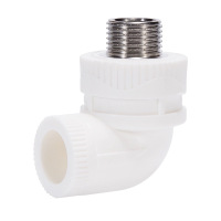 禾润泽 PP-R 外螺纹弯头 热熔外丝弯头 L20 个