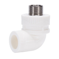 禾润泽 PP-R 外螺纹弯头 热熔外丝弯头 L25个