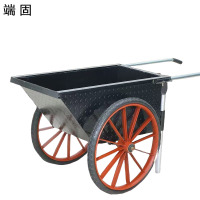 端固 翻斗车灰斗车手推车钢板厚2.0+实心轮 中号M-2.0/个