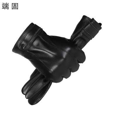 端固羊皮加绒手套可触屏均码DG-A双