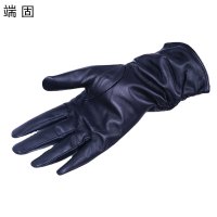 端固女士长款防寒羊皮手套加绒D41T/副