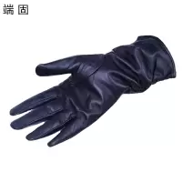 端固女士长款防寒羊皮手套加绒D41T/副