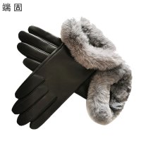 端固防寒羊皮手套D39T/副