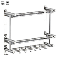 端固 304双层特厚40cm毛巾架TRE-9/个