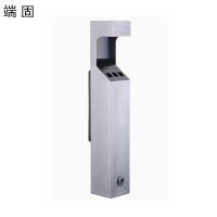 端固 挂墙式烟灰柱垃圾桶 方形/个