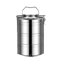 历途科技 三层不锈钢保温手提饭盒 直径16cm 个