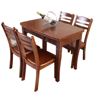 历途科技 实木可伸展方桌带椅子 600*900mm 套