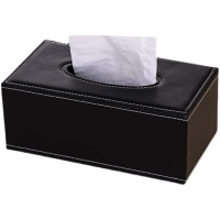 历途科技皮革纸巾盒黑色24*12*9cm 个
