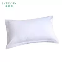 莱依瑾 LYEEGIN 白色贡缎枕套 58*88cm 套