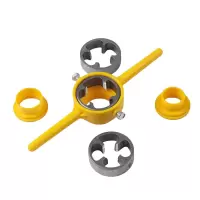 吉迎尚品 水管板牙套丝器开丝器攻丝器丝锥 6件套 套