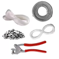 吉迎尚品 铅封豆铅封钳铅封线套装 钳+豆/斤+线/斤 套