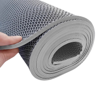 吉迎尚品 浴室防滑垫厨房防滑地垫 灰色4.5mm厚 平方米