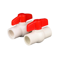 吉迎尚品 PVC球阀塑料水管阀门内丝请备注 多规格 个