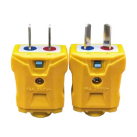 吉迎尚品 可旋转二极插头二相插头 16A/250V 个